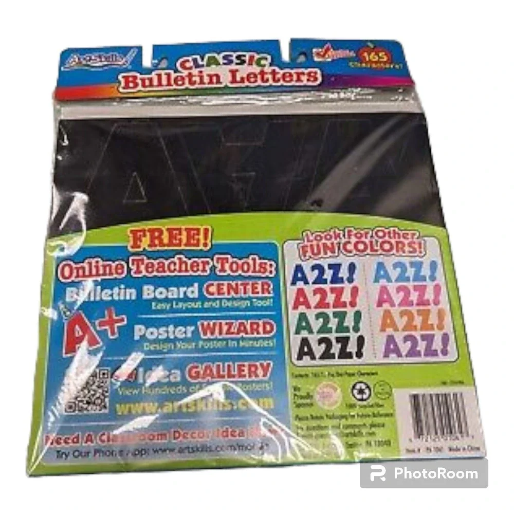 Bulletin Board Letters NEW PACKAGE 165 Characters Numbers‎ Letters ARTSKILLS